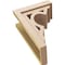 Ekena Millwork 8"W x 16"D x 24"H Classic Sheridan Rough Cedar Woodgrain TimberThane Corbel, Primed Tan CORUR08X16X24SHERCPR - alternate 4